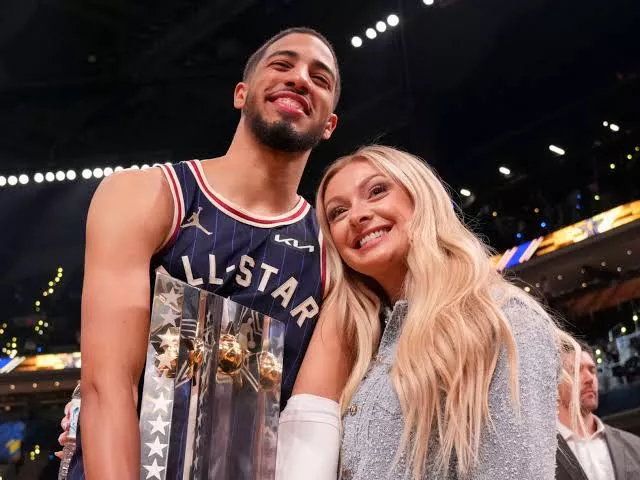 Tyrese Haliburton and Jade Jones 