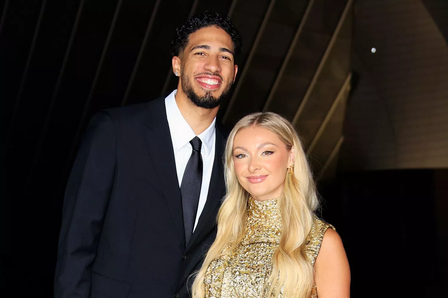 Tyrese Haliburton and Jade Jones 