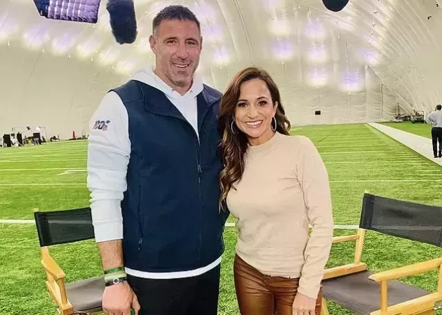 Dianna Russini and Mike Vrabel