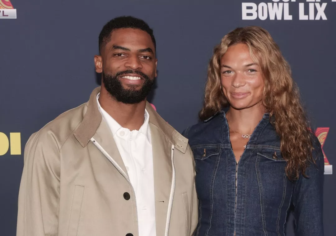 Anna Hall and Darius Slayton