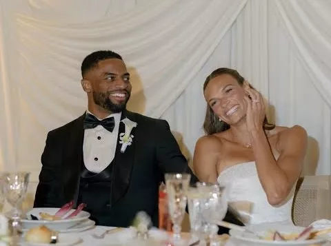 Anna Hall and Darius Slayton