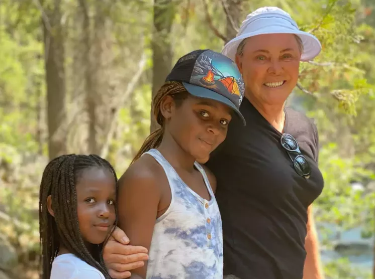 Charlize Theron with her kids