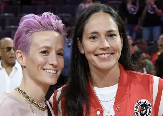 Megan Rapinoe and Sue Bird