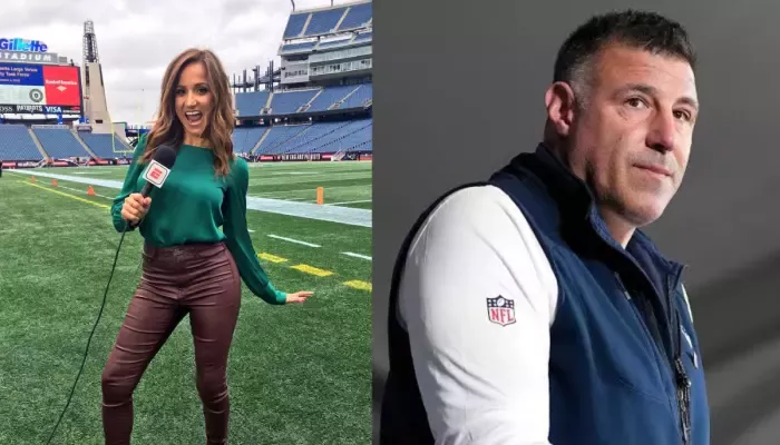 Dianna Russini and Mike Vrabel