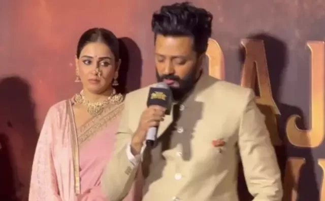 Riteish Deshmukh and wife