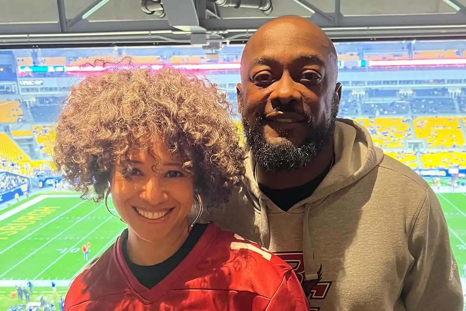 Mike Tomlin and Kiya Tomlin