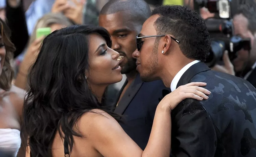 Kim Kardashian and Lewis Hamilton