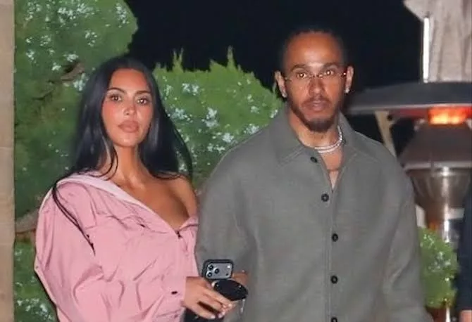 Kim Kardashian and Lewis Hamilton