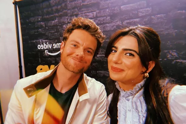 Jack Quaid and Claudia Doumit