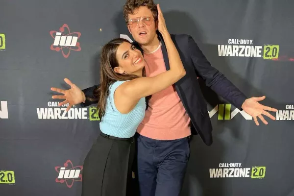 Jack Quaid and Claudia Doumit