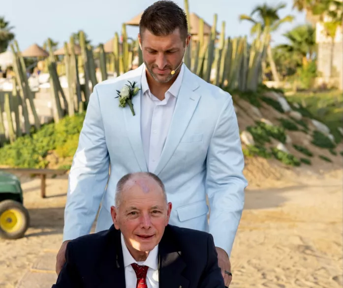 Tim Tebow and his father