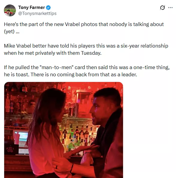 Dianna Russini and Mike Vrabel Tweet