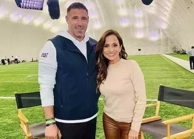 Mike Vrabel and Dianna Russini