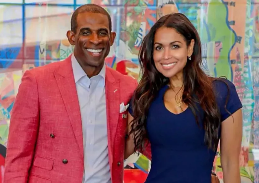 Deion Sanders and ex-fiancee Tracey Edmonds