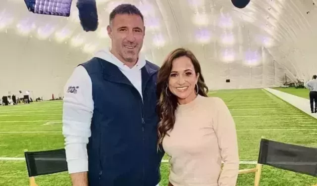 Dianna Russini and Mike Vrabel