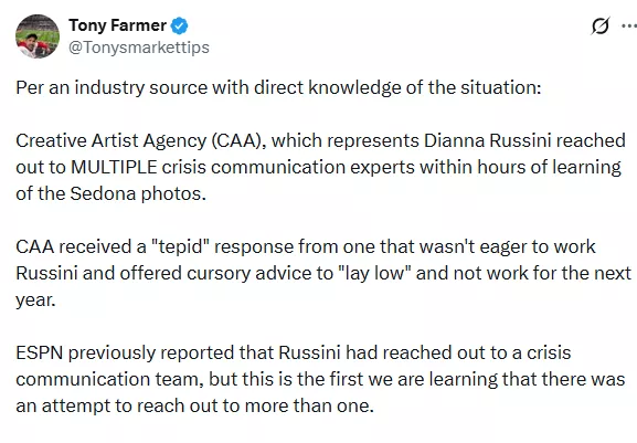 Dianna Russini tweet