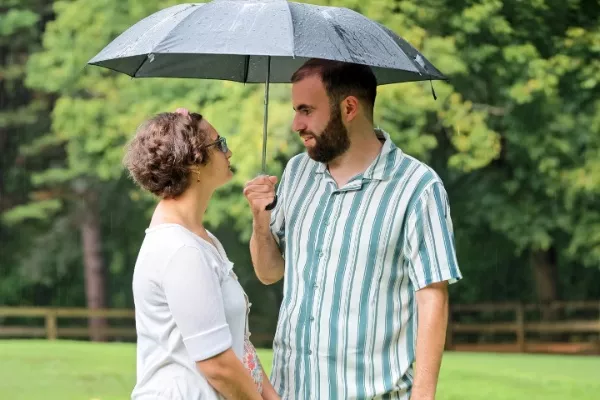 Connor Tomlinson and Georgie Harris