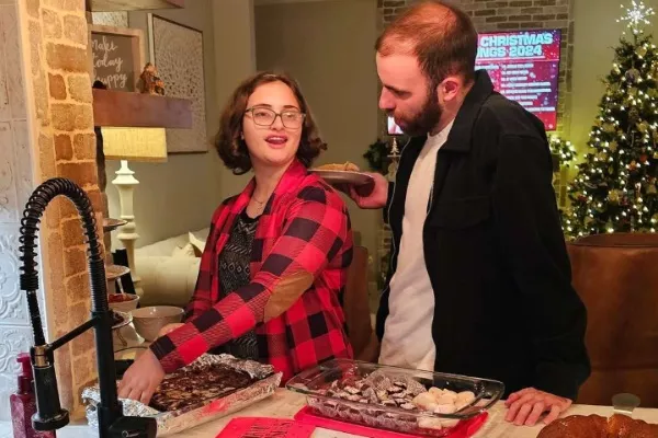 Connor Tomlinson and Georgie Harris