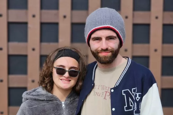 Connor Tomlinson and Georgie Harris