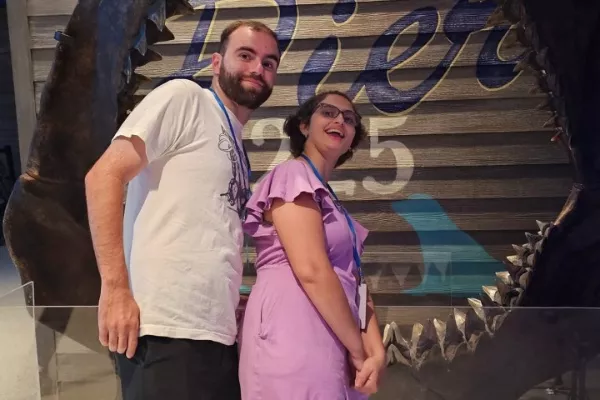 Connor Tomlinson and Georgie Harris