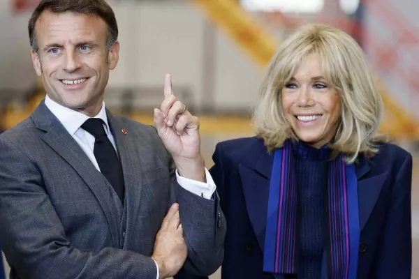 Brigitte Macron and Emmanuel Macron