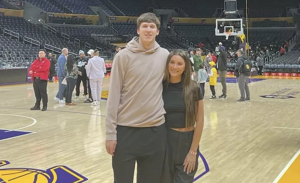 Austin Reaves and Jenna Barber