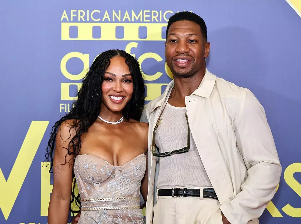 Jonathan Majors and Meagan Good