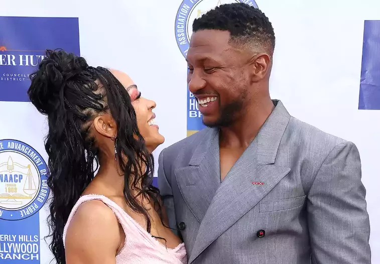 Jonathan Majors and Meagan Good