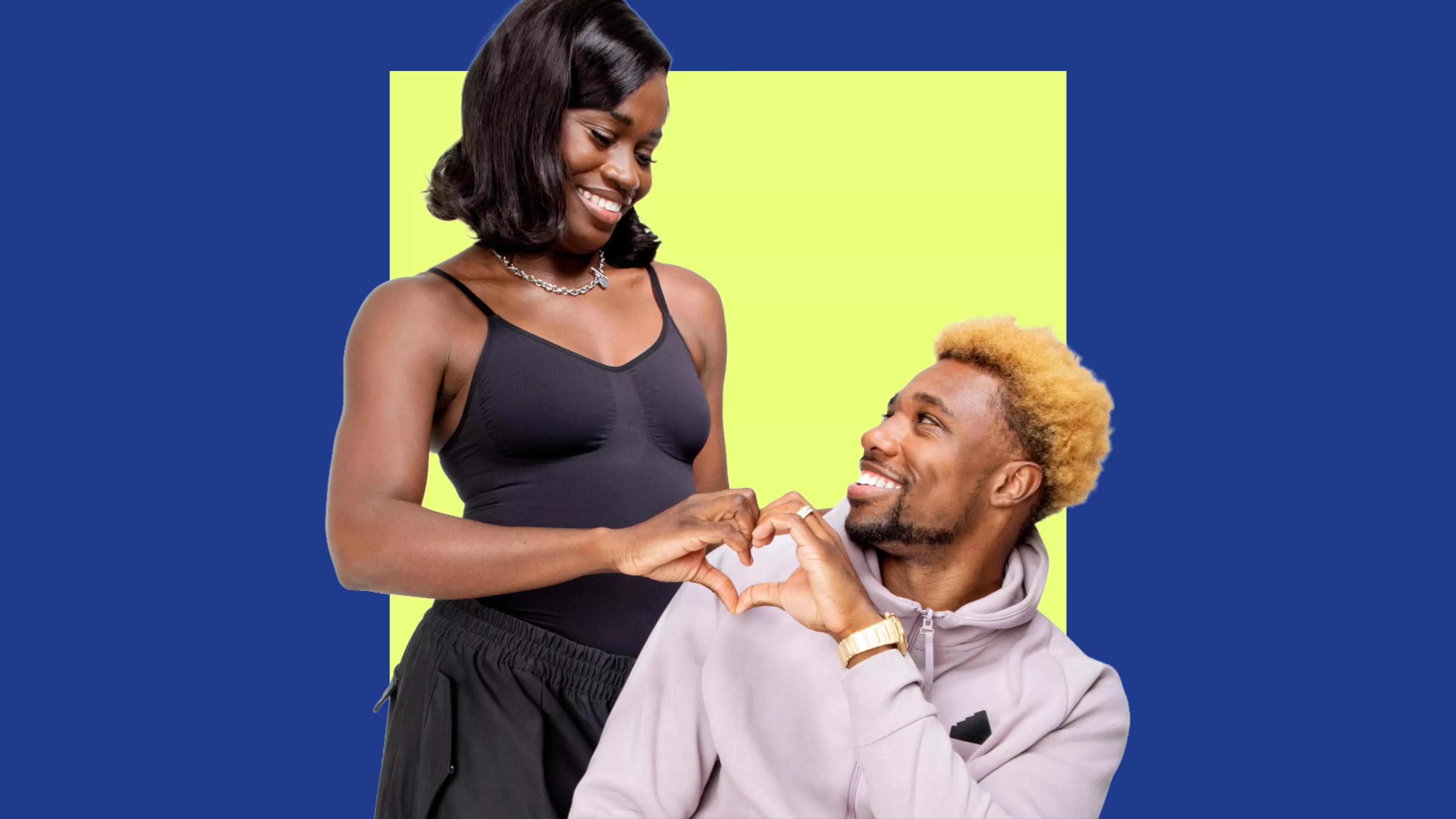 Noah Lyles and Junelle Bromfield