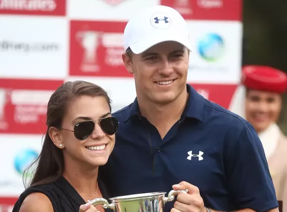 Jordan Spieth and Annie Verret
