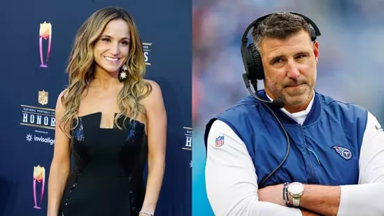 Mike Vrabel and Diana Russini
