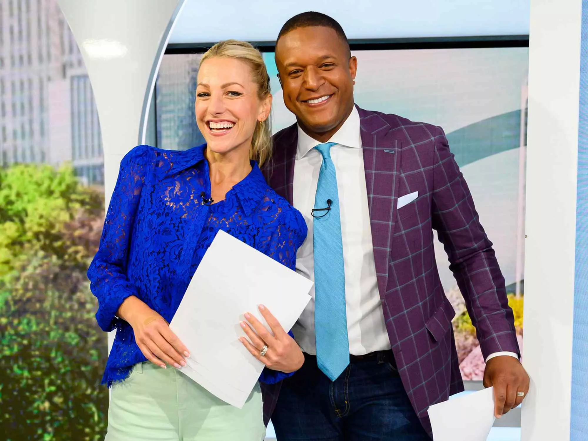 Craig Melvin with his wiffe