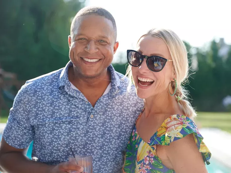 Craig Melvin and his wife