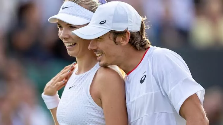 Alex de Minaur and Katie Boulter