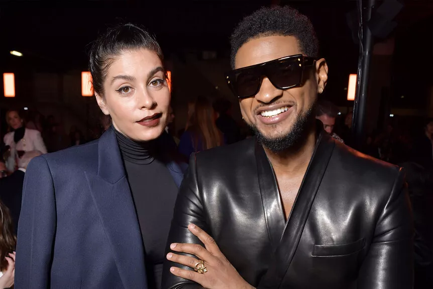 Usher and Jennifer Goicoechea