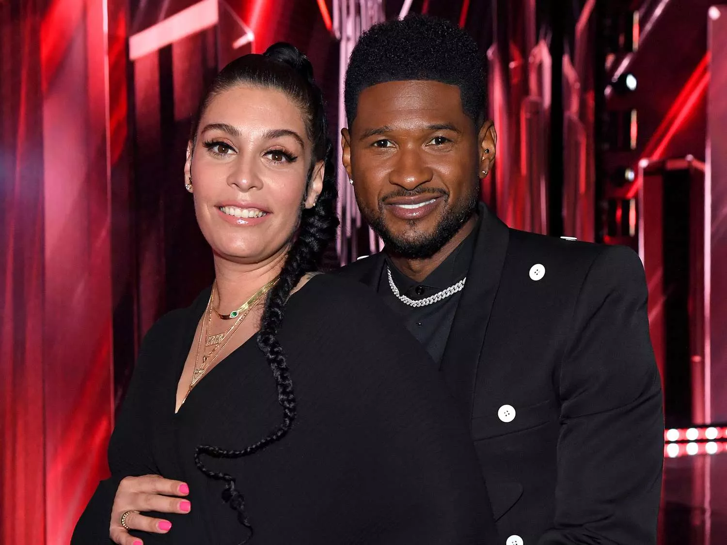 usher and wife