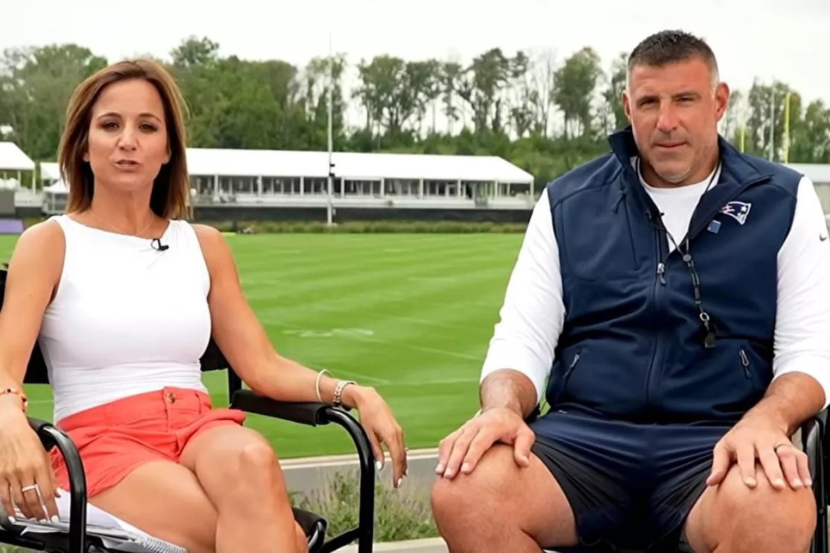 Dianna Russini and Mike Vrabel