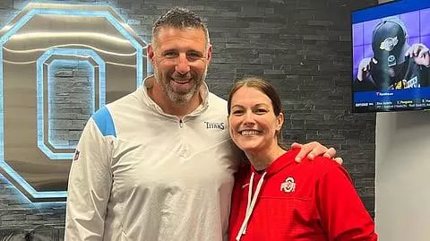 Mike Vrabel and Dianna Russini