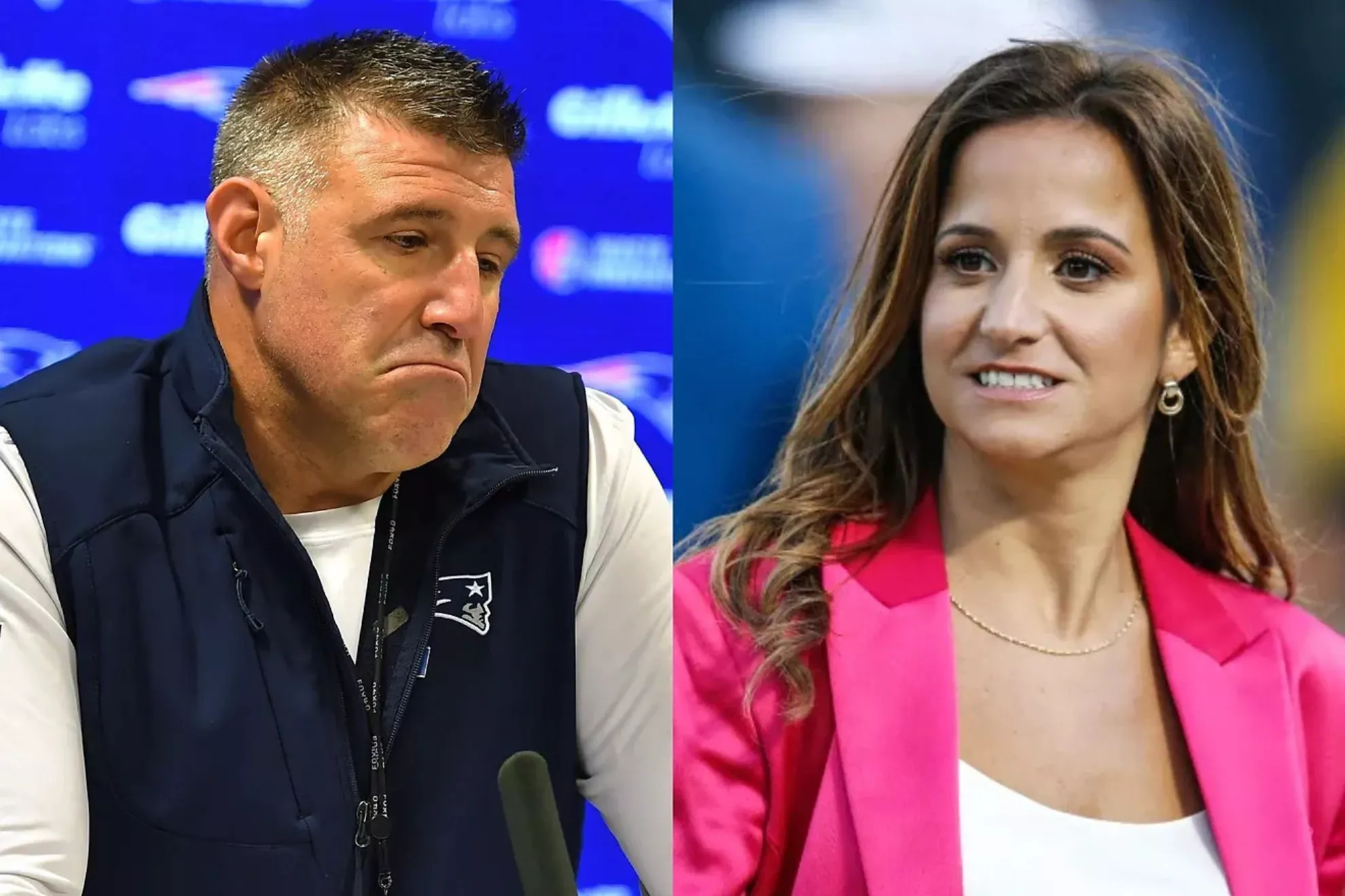 Dianna Russini and Mike Vrabel