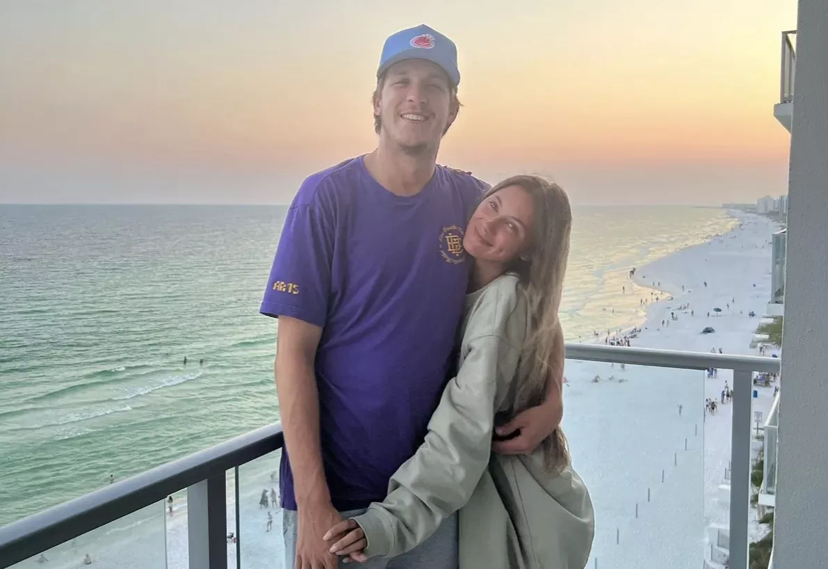 Austin Reaves and Jenna Barber