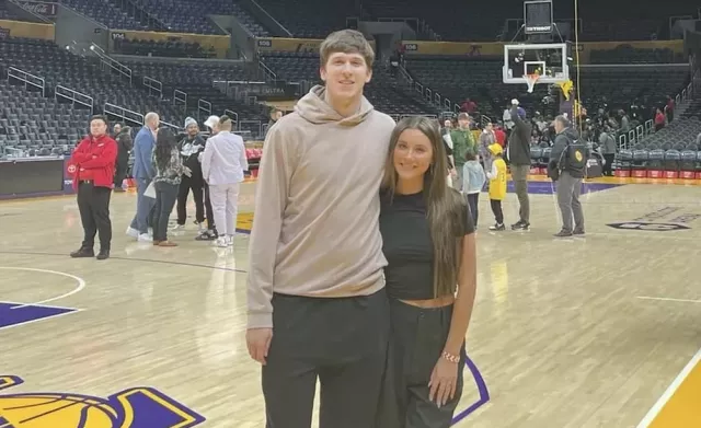 Austin Reaves and Jenna Barber