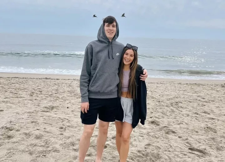 Austin Reaves and Jenna Barber