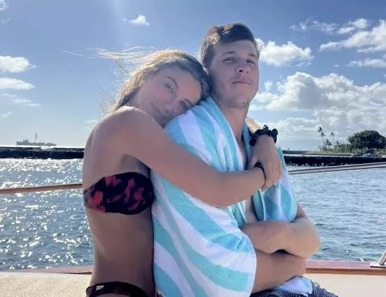 Austin Reaves and Jenna Barber