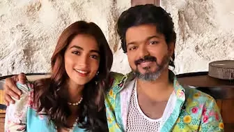 Pooja Hegde and Thalapathy Vijay