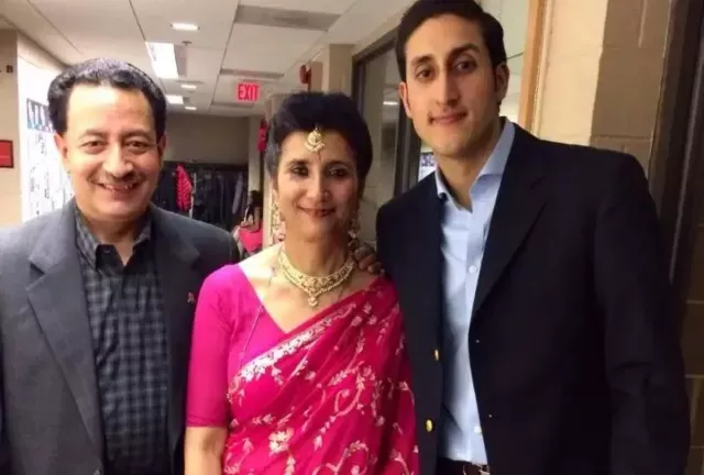 Chirayu Rana with parents