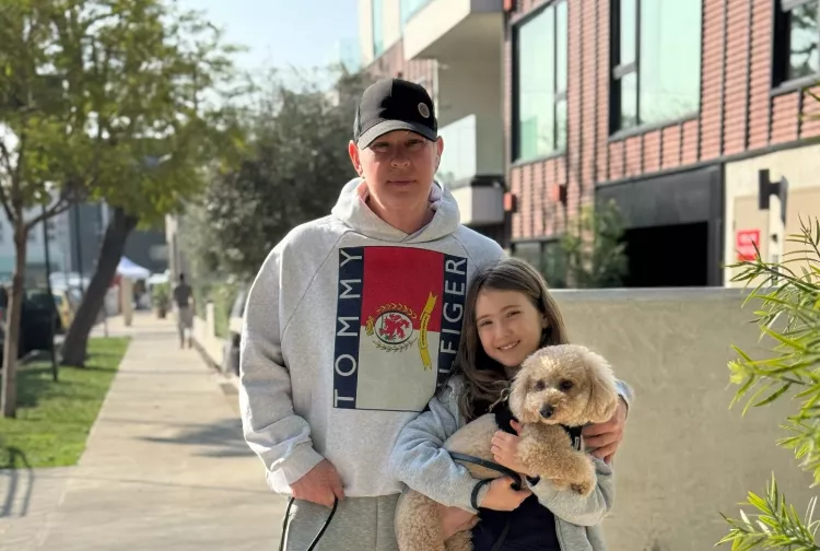 PK Kemsley and daughter