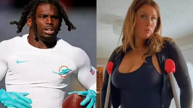 Sophie Hall and Tyreek Hill