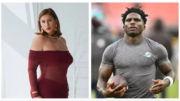 Sophie Hall and Tyreek Hill