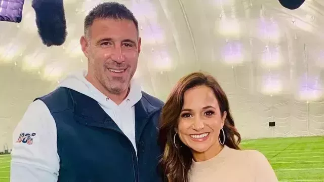 Mike Vrabel and Dianna Russini