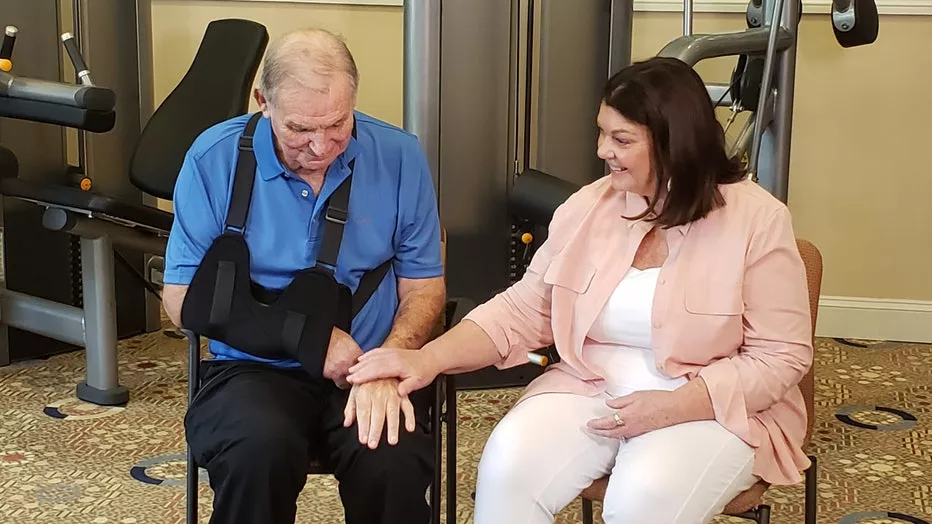 Pam Cox and Bobby Cox